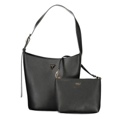 Guess Jeans Damen Handtasche aus schwarzem Polyurethan