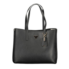 Guess Jeans Schwarze Polyurethan-Damenhandtasche