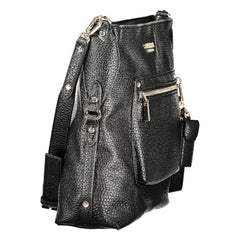 Guess Jeans Schwarze Polyurethan-Damenhandtasche