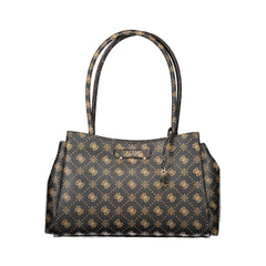 Guess Jeans Braune Polyurethan Damen Handtasche