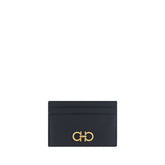 Ferragamo Black Calf Leather Bos Taurus Wallet