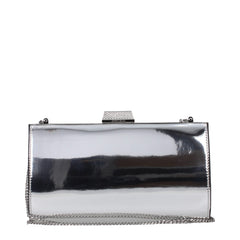 Jimmy Choo Clutch Bag aus grauem Leder