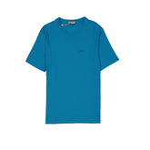 Herno blaues Baumwoll-T-Shirt