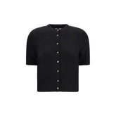 Khaite Black Cashmere Cardigan
