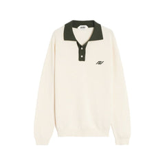 Autry Beige Cotton Polo Shirt