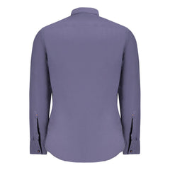 Hugo Boss Blue Cotton Men Shirt