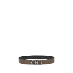Ferragamo Brown Calf Leather Bos Taurus Regular Belt