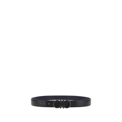 Ferragamo Blue Calf Leather Bos Taurus Regular Belt