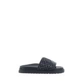 Fendi Gray Fabric Sandals