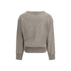 Brunello Cucinelli Braunes Leinen-Sweatshirt