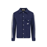 Autry Blaue Nylon-Strickjacke