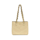 Valentino Garavani Schultertasche aus goldenem Lammfell Ovis Aries Aries