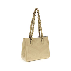 Valentino Garavani Schultertasche aus goldenem Lammfell Ovis Aries Aries