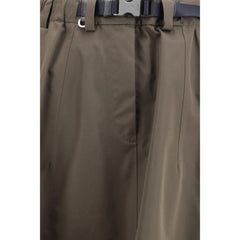 Prada Bicolor Midirock aus recyceltem Polyester