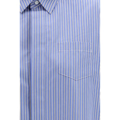 Sacai Blaues Baumwollmusterhemd