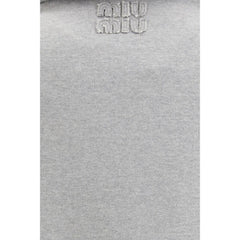 Miu Miu Grau Baumwoll-Sweatshirt