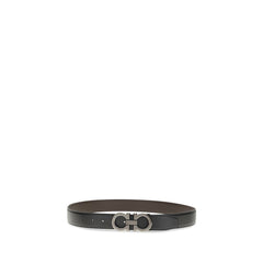 Ferragamo Gürtel aus schwarzem Leder