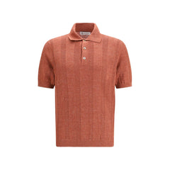 Brunello Cucinelli Orange Denim Shirt