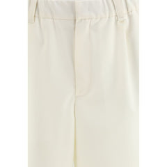 LAMINAR Beige Polyester Bermuda Shorts