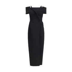 Khaite Black Polyester Cocktail Dress