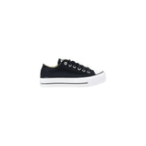 Converse Black Fabric Platform Sneakers