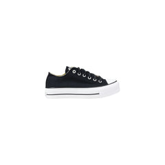 Converse Schwarze Stoff-Plateau-Sneaker