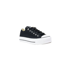Converse Schwarze Stoff-Plateau-Sneaker