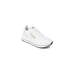 Love Moschino Weiße Low-Top-Sneakers aus Leder