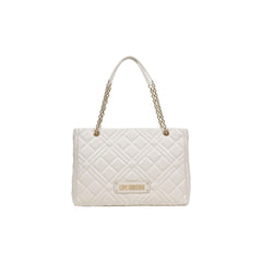 Love Moschino Beige Handtasche aus Polyethylen