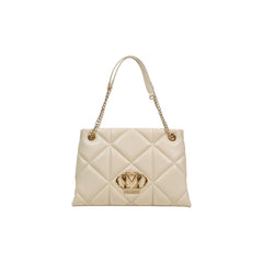 Love Moschino Handtasche aus beigem Kunstleder