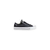 Converse Black Leather Low Top Sneakers
