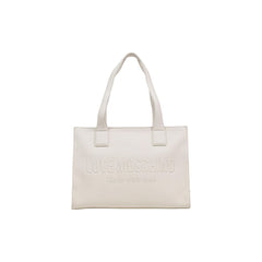 Love Moschino Beige Handtasche aus Polyethylen