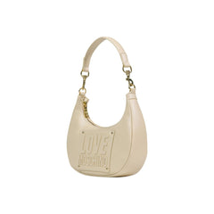 Love Moschino Handtasche aus Polyethylen in Creme