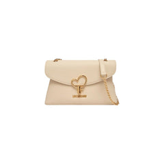 Love Moschino Beige Handtasche aus Polyethylen