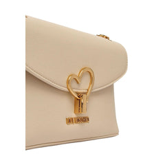 Love Moschino Beige Handtasche aus Polyethylen