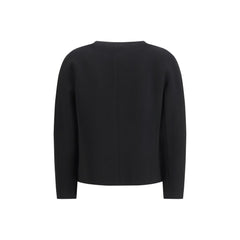 Max Mara Mantel aus schwarzem Triacetat
