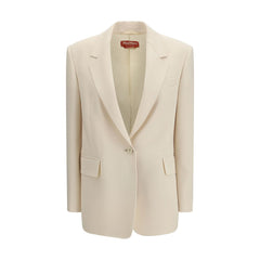 Max Mara Beiger Triacetat-Blazer