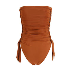 Zimmermann brauner Polyester-Einteiler