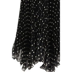 Valentino Garavani Black Silk Skirt