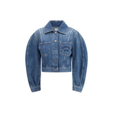 Givenchy Blauwe Katoenen Denim Jas