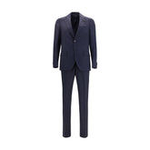 Lardini Blue Wool Two-Piece Suit