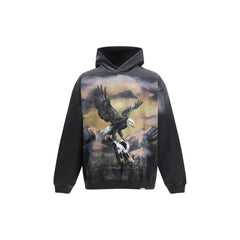 Graues Baumwoll-Sweatshirt darstellen
