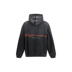 Graues Baumwoll-Sweatshirt darstellen