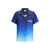 Casablanca Blue Silk Pattern Shirt