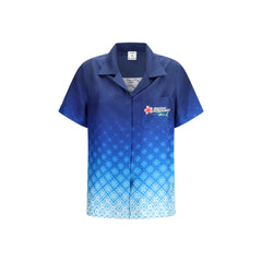 Casablanca Blue Silk Shirt