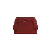 Miu Miu Bordeaux Cotton Mini Skirt