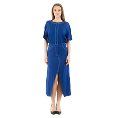 Moschino Multicolor Marabou Casual Dress