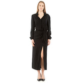 Moschino Black Marabou Casual Dress
