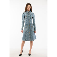 Moschino Multicolor Cotton Casual Dress