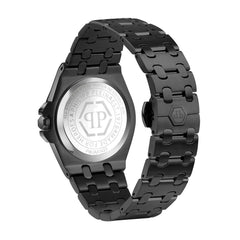 Philipp Plein Schwarze Edelstahl-Armbanduhr
